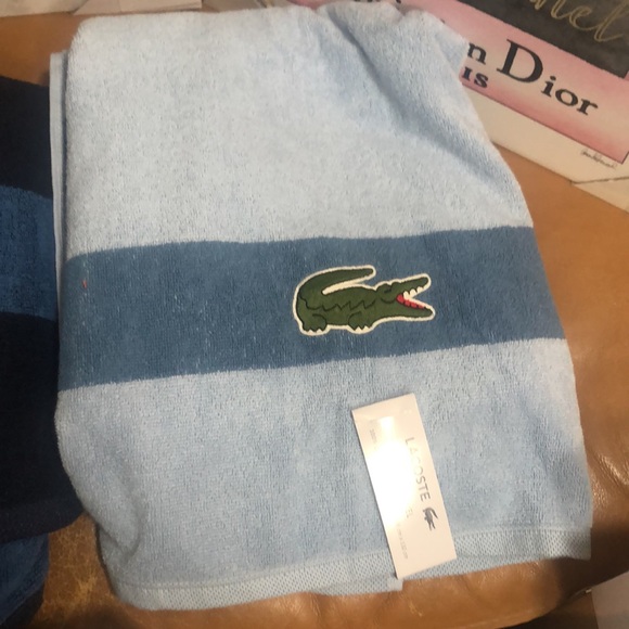 Lacoste Bath Nwt Lacoste Bath Sheet Towels Poshmark